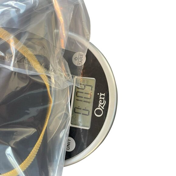 Exclusively Misook Top Womens S Navy Yellow Knit 3/4 Slv Tunic V Neck Sweater - Picture 10 of 10